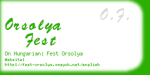 orsolya fest business card